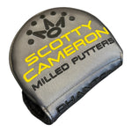 Scotty Cameron putter headcover with branding on a white background