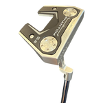 Golf putter head with 'Fantom' branding on a white background