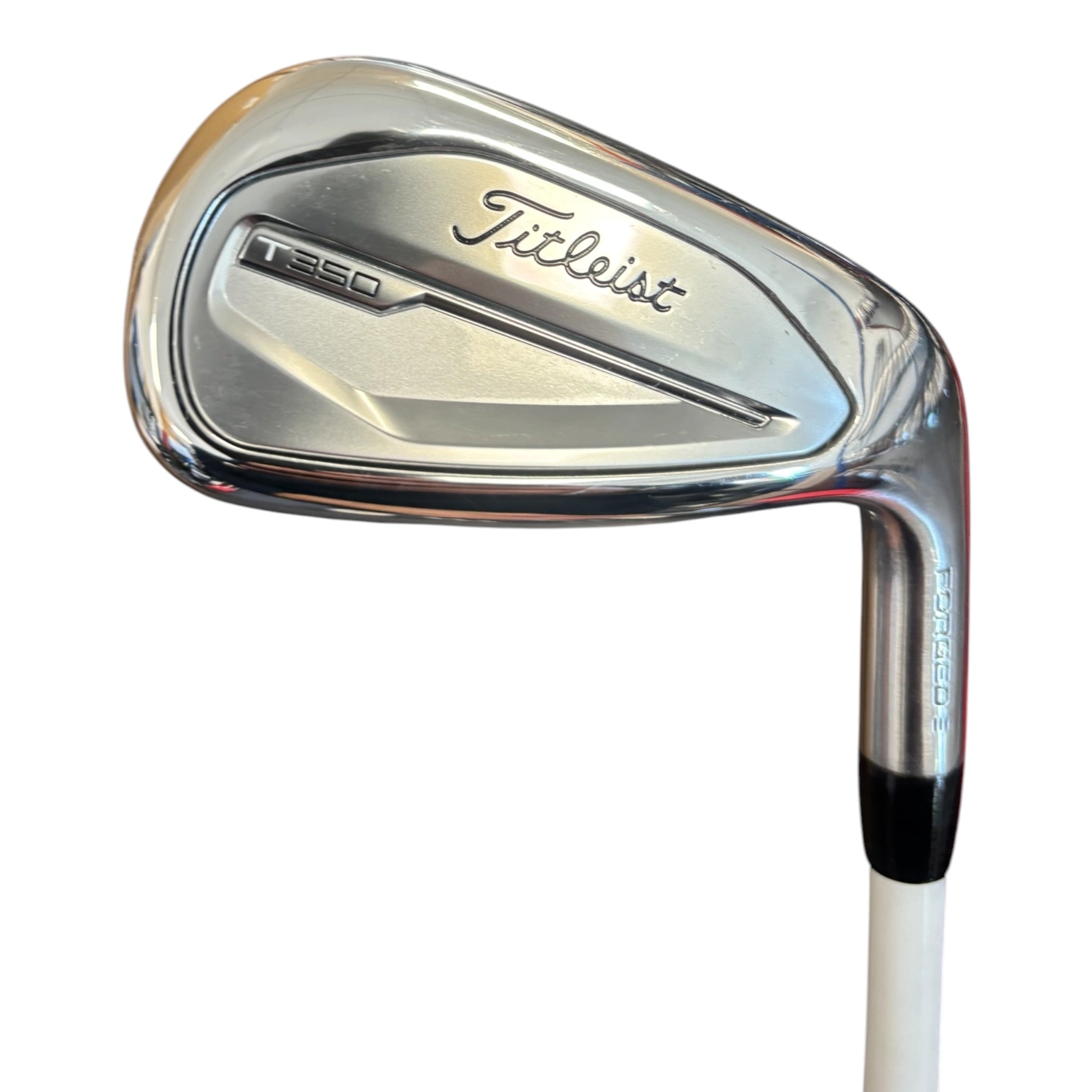 Golf club head with 'Titleist' branding on a white background